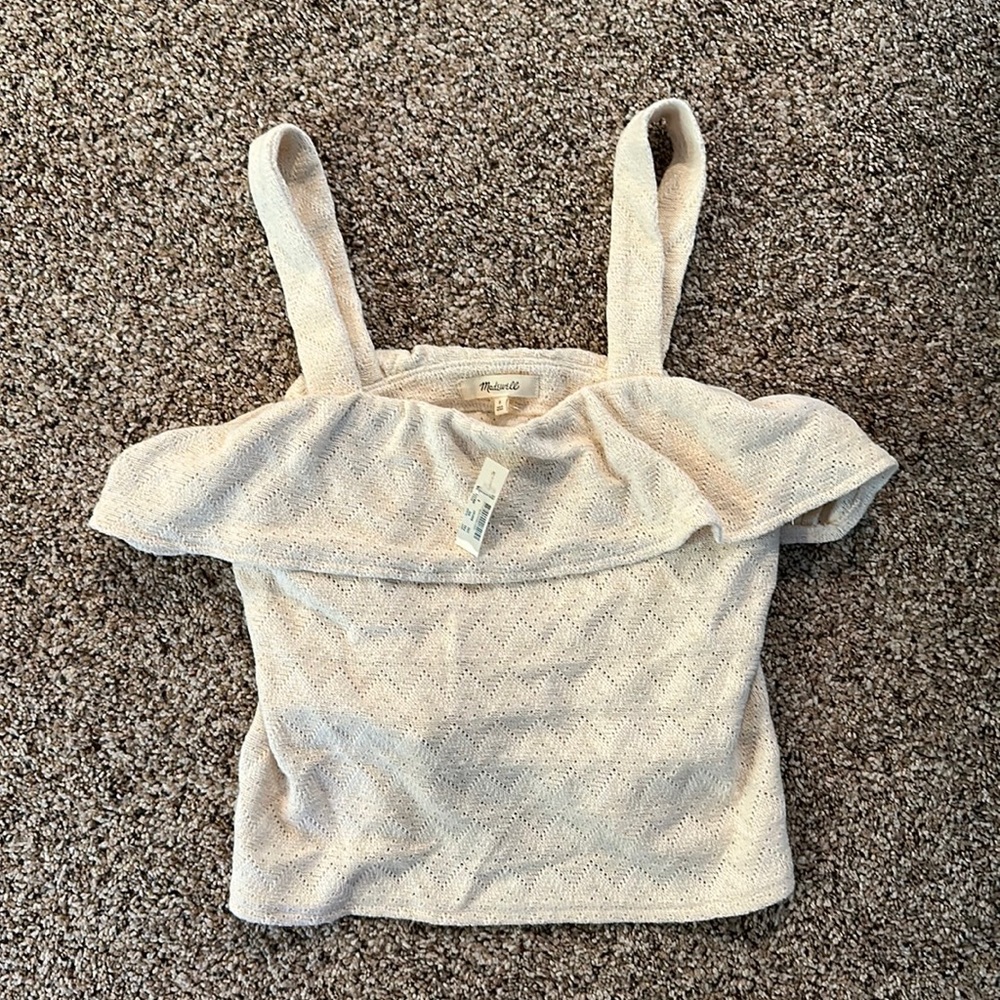NWT Madewell Ruffled Tank Top